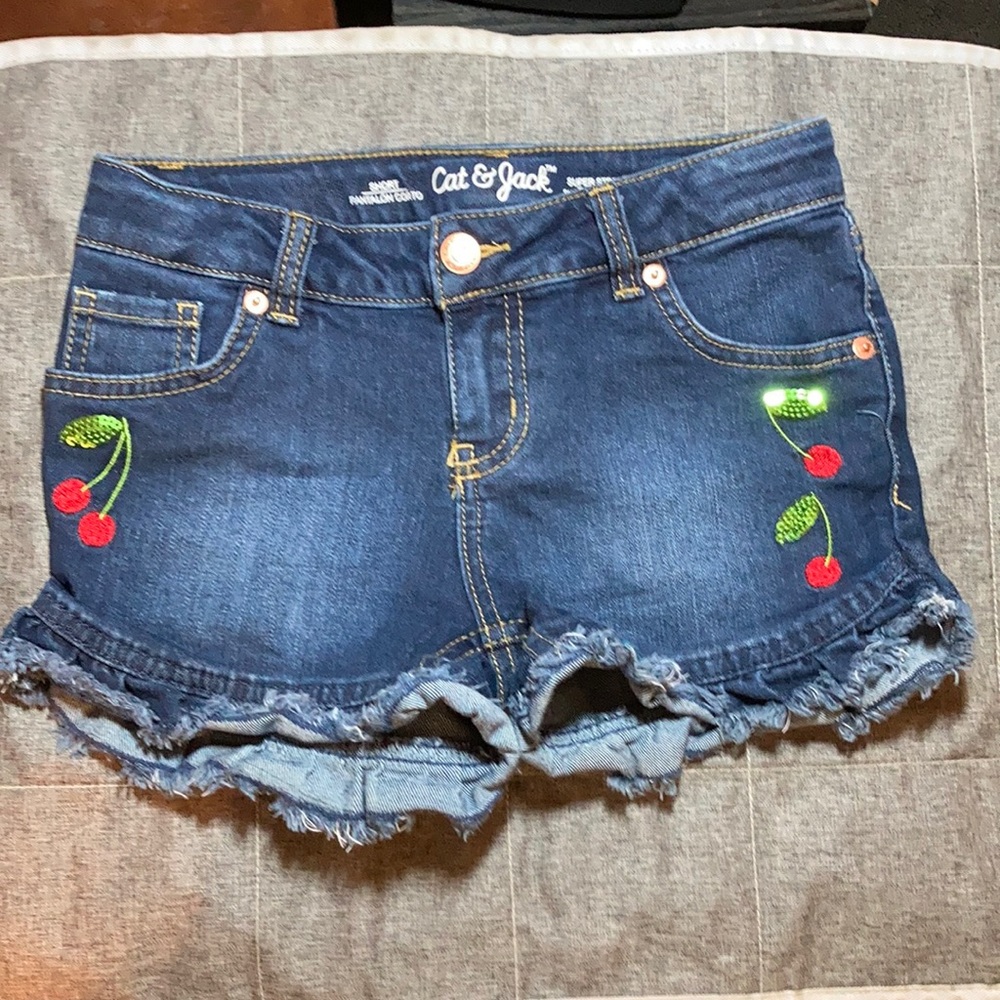 Cat & Jack Blue Jean Shorts Size 7/8